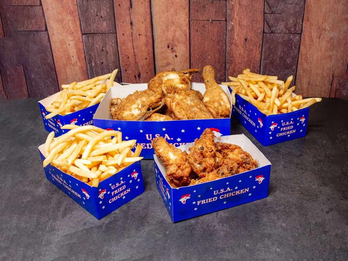 USA Bargain Bucket with Spicy Wings