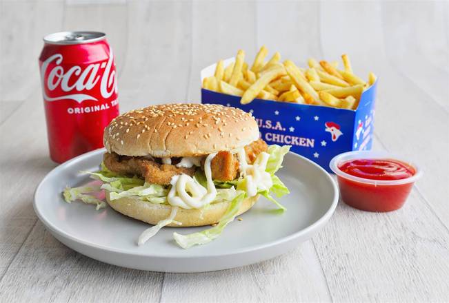 USA Chicken Burger Meal